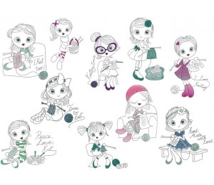 Stickserie - Knitting Girls 